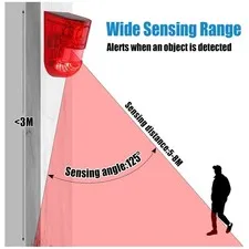 Weatherproof Security Siren Light 2-Pack