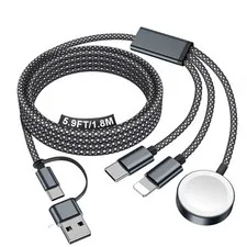 Travel Essentials for Apple Charger,iPhone Charger,3 in 2 /Lightning/Magnetic...