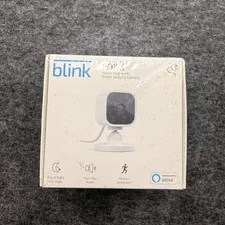 Blink Mini Indoor Plug-In HD Smart Security Camera White Wi-Fi 1080p Alexa