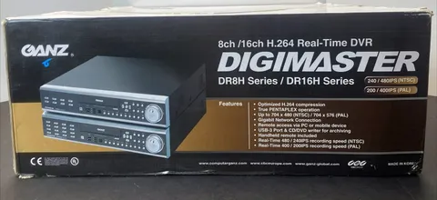 GANZ DR8H/DR16HD Series -2TB DIGIMASTER Real Time DVR480/240IPS H.264Compression