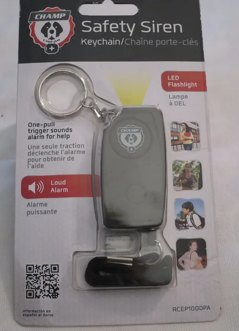 New Champ Keychain Siren Loud Alarm with LED Flashlight