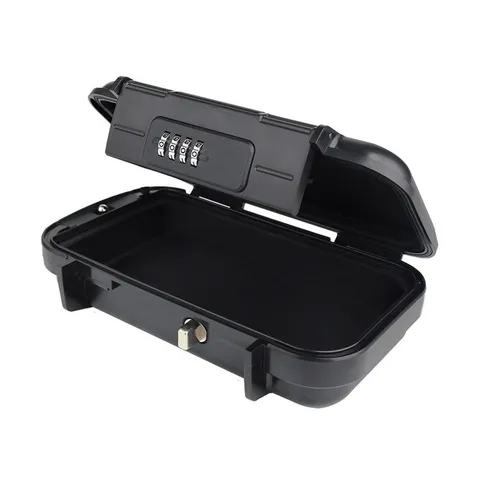 Travel Storage Box with 4 Digit Combination Lock and Water Resistant Design