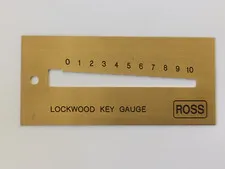ROSS Lockwood Key Gauge / Decoder