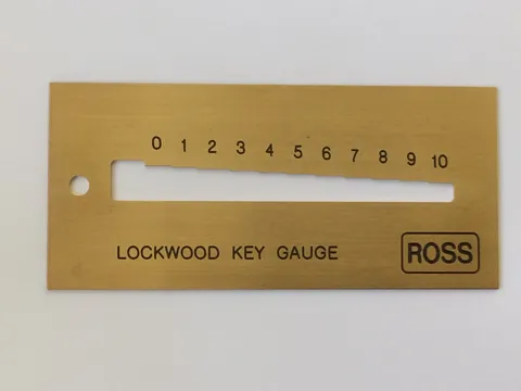ROSS Lockwood Key Gauge / Decoder