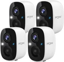 2K Security Cameras Wireless Outdoor, Battery Powered AI Motion Detection Spotli