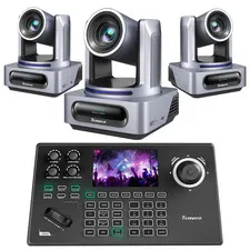4K NDI PTZ Camera and Controller Bundle/Kit, 4K 20X AI Tracking Ndi/Sdi/Hdmi/Usb