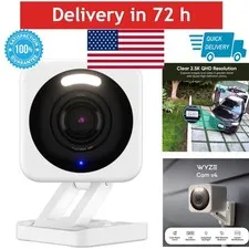 Wyze Cam v4 2.5K Security Camera Indoor/Outdoor Home Surveillance