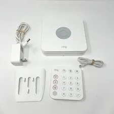 Ring Alarm 5 Piece Security Kit 2nd Gen Base Station Keypad White