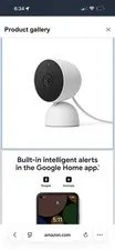 Google Nest Cam Indoor Security IP/Network Wi-Fi Night Vision 1080p White USB