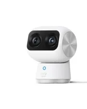 eufy Security 4K Indoor Cam S350, No Subscription, Dual 1-Pack, White