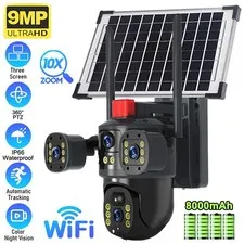 Camaras De Seguridad Para Exterior Solar WIFI Inalambrica Con Vision Nocturna HD