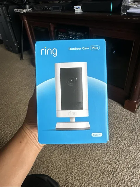*NEW* Ring Outdoor Cam Plus Battery Wi‑Fi 2K IP Security Camera Indoor/Outdoor