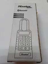 Bluetooth Master Lock Boron Alloy Padlock NIB Keybad Weather Resistant