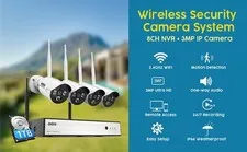 JouSecu 8CH Home Security Camera System Outdoor Indoor 5MP HD NVR