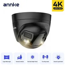ANNKE 4K Color Night PoE Security IP Camera 8MP Dual Lens Two-Way Audio FCD800