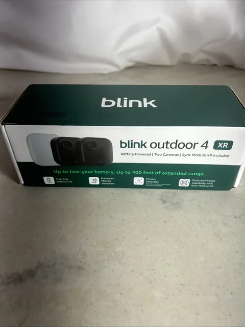Blink Outdoor 4 XR Two Camera System w/Sync Module New Factory 2 Camera