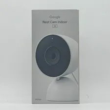 New Google Nest Cam Indoor Home Security 2K Camera White G1NRR