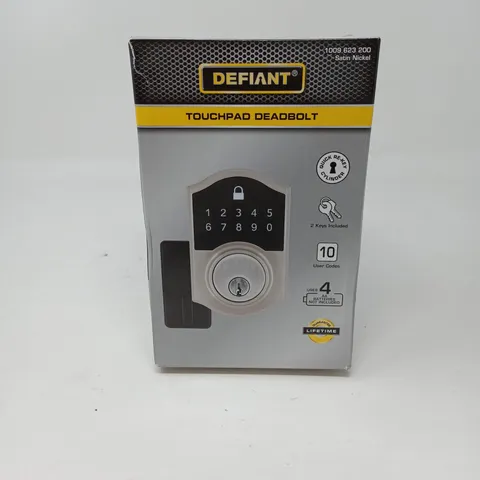 New Defiant Touchpad Deadbolt Satin Nickel 1009623200 Keypad