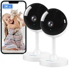 Indoor , 2K Cameras for Home with Motion Detection, Pet Cam & Baby Monitor wi...