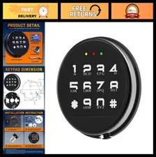 Programmable Gun Safe Keypad Lock Replacement | Quick Access Solenoid Lock for H
