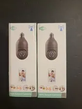 2x WiFi PTZ Bulb Camera 3.0MP T-CP8043LF-W2MA 2-Way Audio Indoor