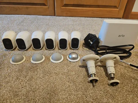 Arlo Pro 2 Wireless 1080p HD 6‑Camera System w/ Bases + 2 Stands