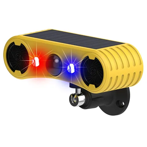 Solar Outdoor Motion Sensor Alarm,13 Sounds,Loud Noise Maker