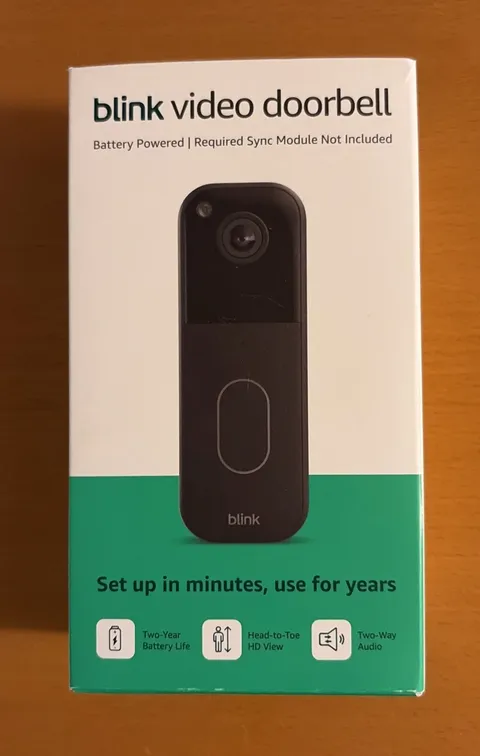 NEW Blink Wireless Video Doorbell 2nd Gen Newest Model Black HD Battery Add-On