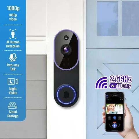 WiFi Ring Doorbell 1080P HD Security Camera Wireless Door Bell Camera With Chime