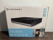 Amcrest NV2108E 1TB HDD 4K 8 Channel PoE Network Video Recorder