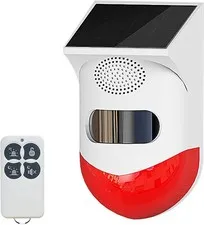 Solar Outdoor Motion Sensor Alarm 2 Adjustable Activated Waterproof
