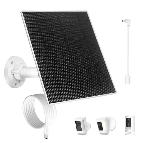 Ring Camera Solar Panel 5W Compatible with Battery Solar Outdoor Use Compatible