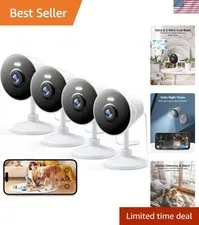 Weatherproof Security Camera with 2-Way Audio & Smart Alerts - Alexa Compatible