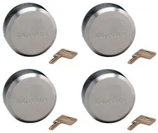 Master Lock 2-7/8" 6271KAW700A Keyed Alike Puck Shackleless Lock - 4
