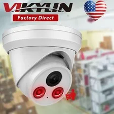 Vikylin IR30M Night Vision POE Surveillance 8MP 4K IP Camera Microphone Onvif US