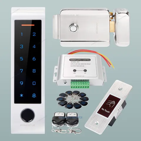 HOMSECUR IP66 APP WIFI RFID Access Control Set Electric rim lock