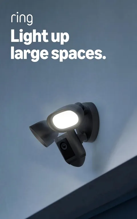 Floodlight Cam Wired Pro, Home or Business Security, Retinal 2K Video, Color Nig