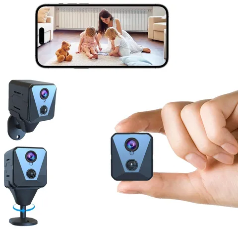 Mini Cámara Oculta Espía 4k Ultra Hd Wifi Niñera Inalámbrica Camara Espia 2025
