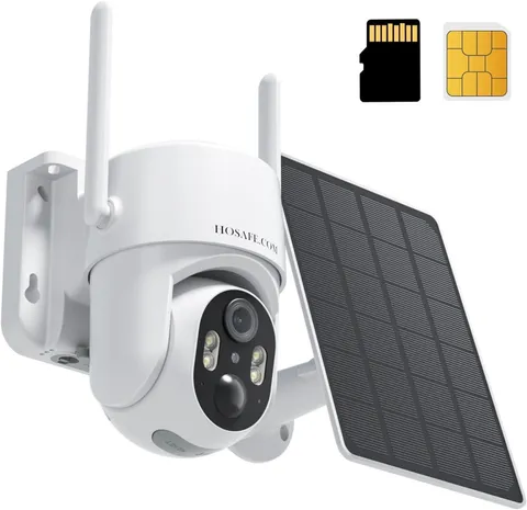 4G LTE Wireless Security Camera with Solar Power and Motion Detection Features