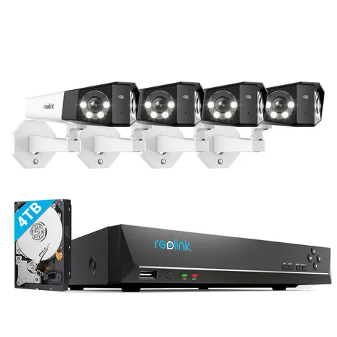 Reolink Duo 3 PoE 16MP Security Camera System 24CH NVR 2TB HDD Smart Detection