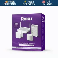 Roku Smart Home 5 Piece Home Monitoring System WiFi Security Bundle