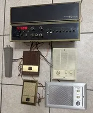 Vintage Music System Intercom Radio Door Bell  complete with speakers