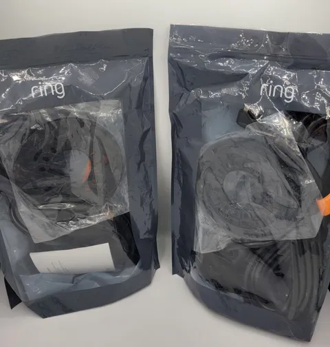 Lot of 2 Ring Plug-In Mount for Floodlight Cam Wired Plus & Pro Black New