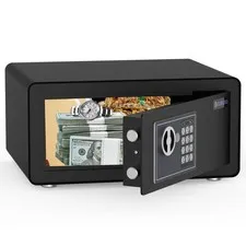 0.8 Cub Safe - Home Safe for Money, Jewelry, Documents, Solid Steel Lock with...