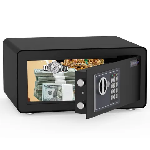 0.8 Cub Safe - Home Safe for Money, Jewelry, Documents, Solid Steel Lock with...