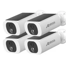 ANRAN 3MP Wireless Solar Battery Powered Security Camera Outdoor WiFi Audio IP65