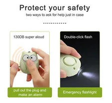 Safety Security Personal Compact One-Button Reliable Durable Cute Personal Alarm