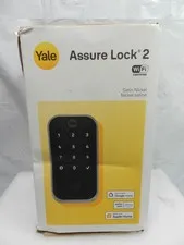 Yale Assure Lock 2 Nickel Keyless Entry Door Lock Keypad Code Remote Access S89