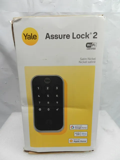 Yale Assure Lock 2 Nickel Keyless Entry Door Lock Keypad Code Remote Access S89
