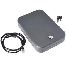 Gun Safe Lockbox SNAPSAFE LARGE LOCK BOX KEYED - Thick 16 Gauge Steel CL
